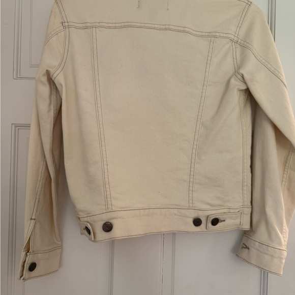 J. Crew Cream Jean Jacket XXS - Picture 2 of 3
